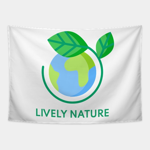 LIVELY NATURE PLANET EARTH Tapestry by Lively Nature