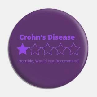 Crohn’s Disease 5 star rating Pin