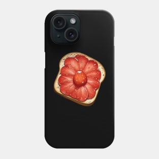 Strawberry Toast Kawaii Yummy Strawberries Sandwich Vintage Retro Bread Loaf Phone Case