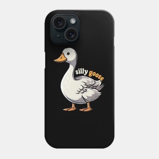 Silly Goose Funny Retro Goose Phone Case