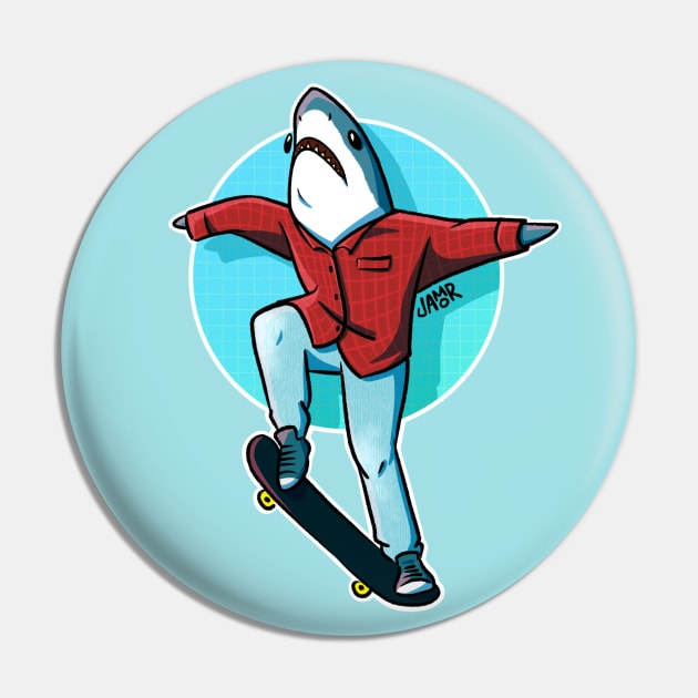 Skate Shark Pin by jastinamor