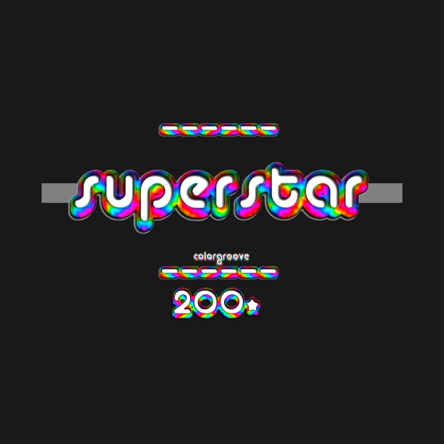 Superstar 2000 ColorGroove Retro-Rainbow-Tube (wf) by Blackout Design