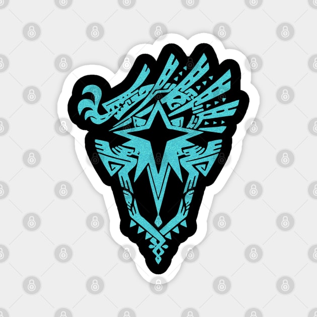 Monster Hunter World Iceborne Emblem Magnet by Civron