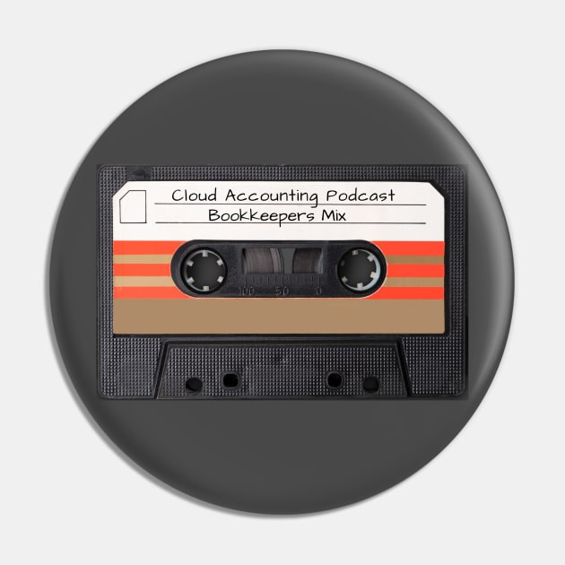 Limited Edition Bookkeepers Mix Tape Pin by Cloud Accounting Podcast