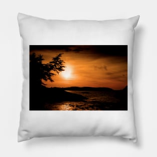 Sunset Long Beach Tofino Vancouver Island Canada Pillow