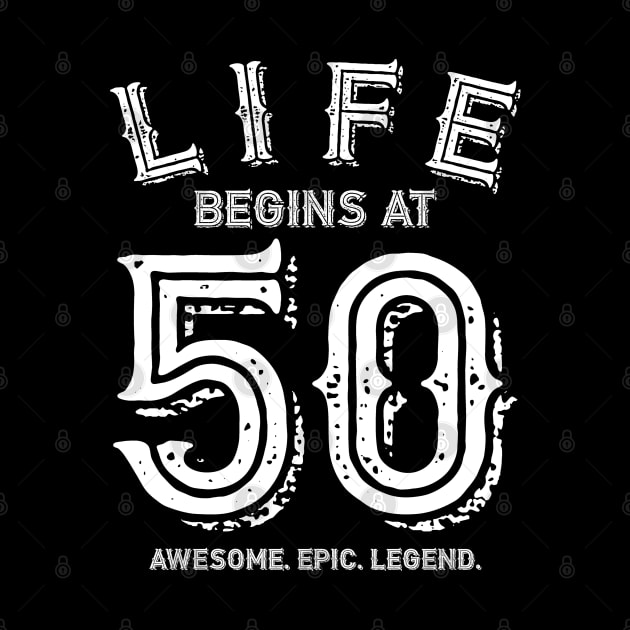 Life begins at 50 by BB Funny Store