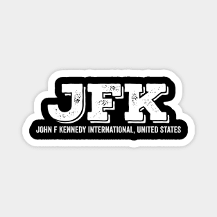 JFK John F Kennedy United States Airport Code Magnet