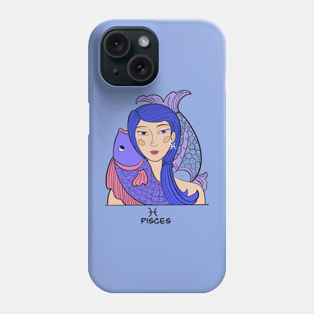 Pisces Constellation: Creative And Intuitive | Astrology Art Phone Case by i am Cuta