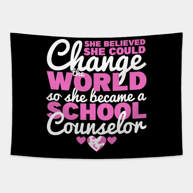 School Counselor Funny Tapestry by TheBestHumorApparel