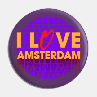 I Love Disco Amsterdam Pin