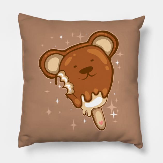 Bear Ice Cream Pillow by ArtDiggs