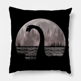 Loch Ness Monster Nessie Full Moon Pillow