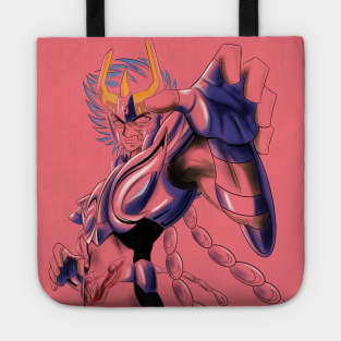 ikki the phoenix saint in immortal myth cloth in saint seiya art ecopop Tote