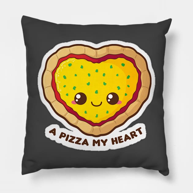 A Pizza My Heart Pillow by longford