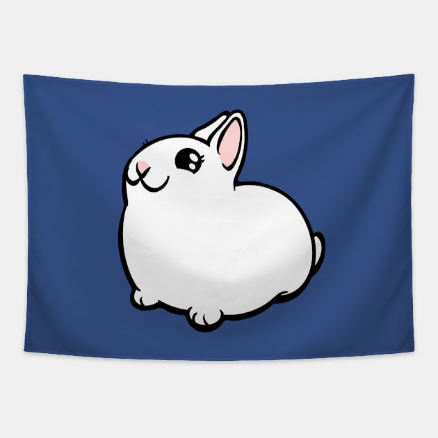 White Bunny Rabbit Coney Tapestry by RJKpoyp