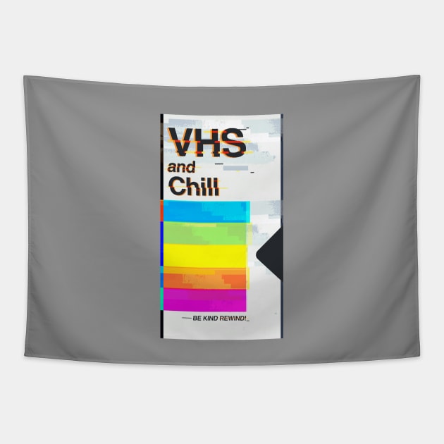 VHS and Chill Tapestry by JanaMis