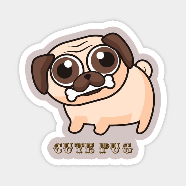 Cute pug lover Magnet by This is store