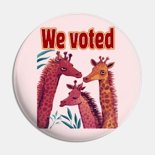 We Voted Pin