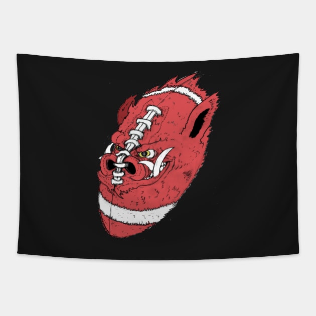 HOG FOOTBALL Tapestry by Spankriot