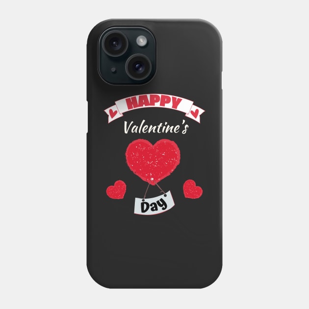 Happy Valentines Day Phone Case by HyzoArt