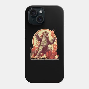 Godzilla Retro Japanese Style Phone Case