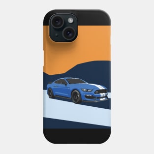 s550 ART Grabber Blue Mustang GT 5.0L V8 usa GT350 Shelby Phone Case