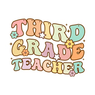 Vintage 3rd Third Grade Teacher Back To School Gifts T-Shirt