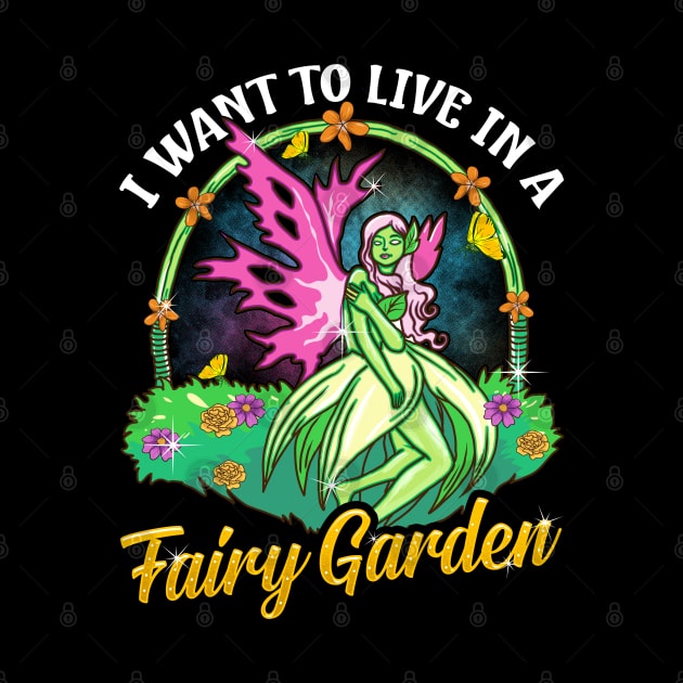 I Want To Live In A Fairy Garden by E