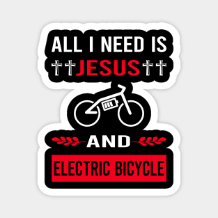 I Need Jesus And Electric Bicycle E Bike Ebike Magnet