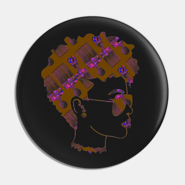 African Kente Picks Pin by digitaldoodlers