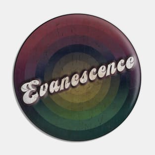 retro vintage circle Evanescence Pin