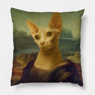 Mona Lisa Sphynx Cat - Gioconda Sphynx Cat - Pet Gift Pillow
