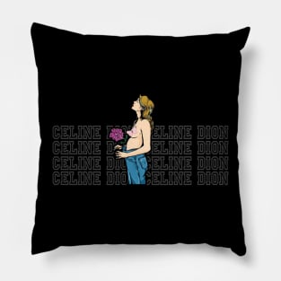 Flower and girl Pillow