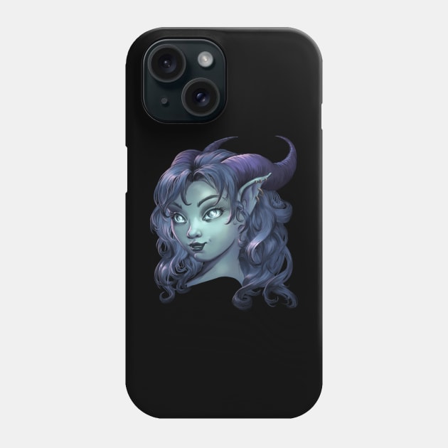 Tiefling girl Phone Case by Anilia