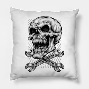 Mechanic Skull, Working class Pillow