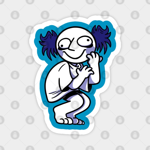 Blue Weirdo Magnet by Get A Klu Comics