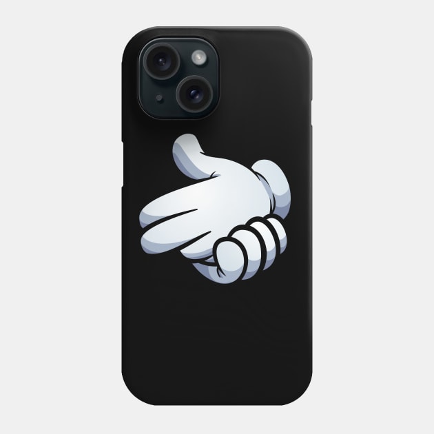 Gangsta gun hand sign Phone Case by memoangeles