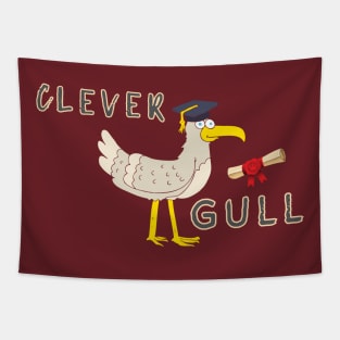 Clever Gull Tapestry