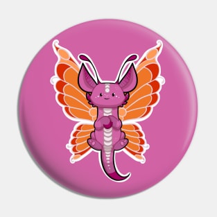 Lesbian pride fairy dragon Pin