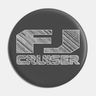 FJ Branded - White Pin