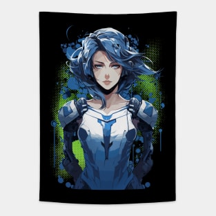 Sci Fi Android Anime Girl Tapestry