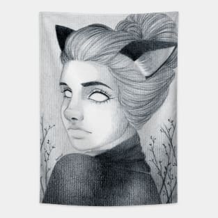 Neko girl Tapestry