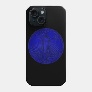 USA Liberty 1933 Coin in Blue Phone Case