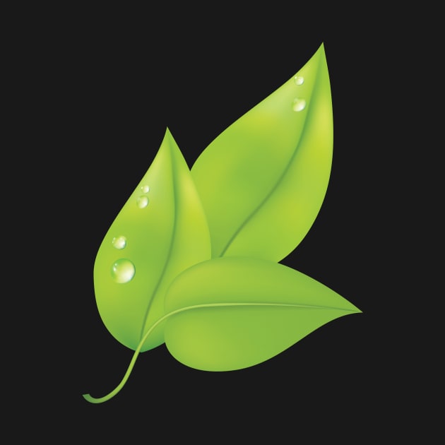 Morning Dew Leaf by SWON Design