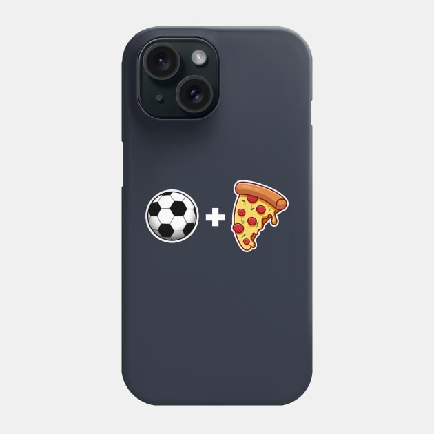 Football and Pizza lovers Phone Case by Digifestas