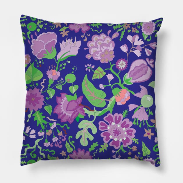 purple flowers Pillow by JulietLake