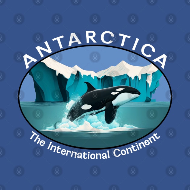 Antarctica The International Continent Orca Whale by Pine Hill Goods