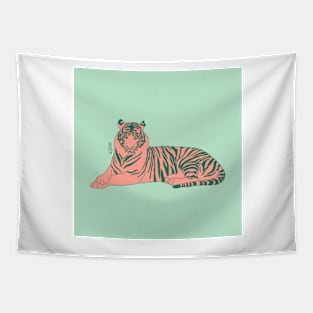 Tiger - Blush Tapestry