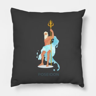 Poseidon Greek Mythology Pillow