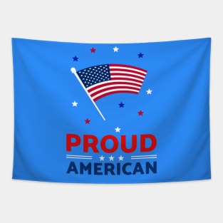 FOURTH Of July Holiday American Proud Flag Tapestry